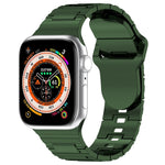 スクエアバックルアーマースタイルシリコンウォッチバンド、Apple Watch 5 44mm用、Apple Watch 5 40mm用、Apple Watch 4 44mm用