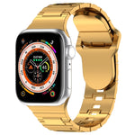 スクエアバックルアーマースタイルシリコンウォッチバンド、Apple Watch 5 44mm用、Apple Watch 5 40mm用、Apple Watch 4 44mm用