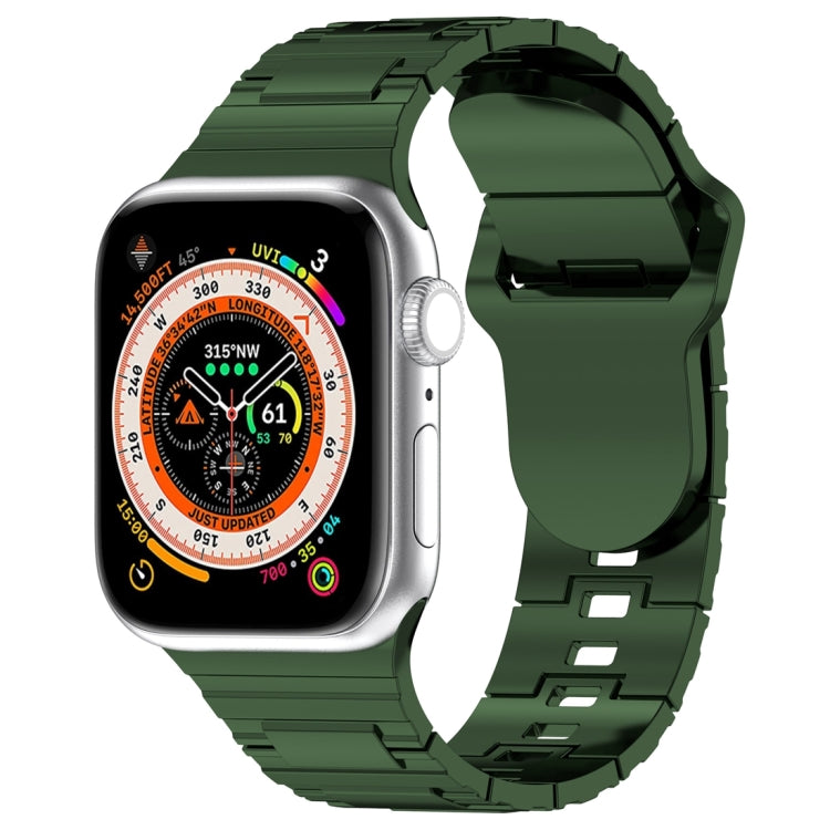 スクエアバックルアーマースタイルシリコンウォッチバンド、Apple Watch 3 42mm用、Apple Watch 2 42mm用、Apple Watch 2 38mm用