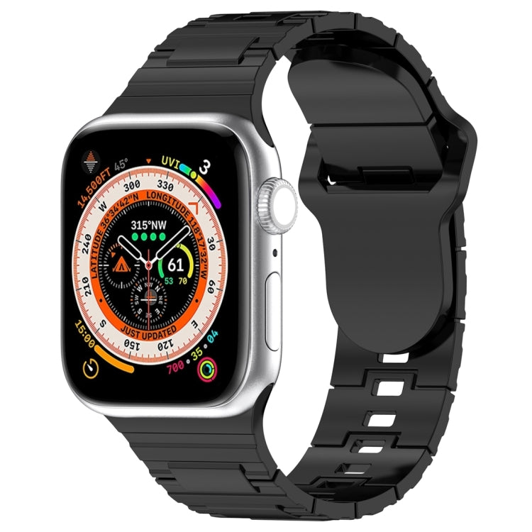 スクエアバックルアーマースタイルシリコンウォッチバンド、Apple Watch SE 2023 40mm用、Apple Watch 4 40mm用、Apple Watch 3 38mm用
