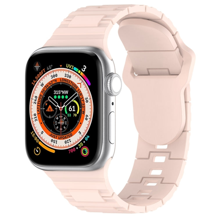 スクエアバックルアーマースタイルシリコンウォッチバンド、Apple Watch SE 2023 40mm用、Apple Watch 4 40mm用、Apple Watch 3 38mm用