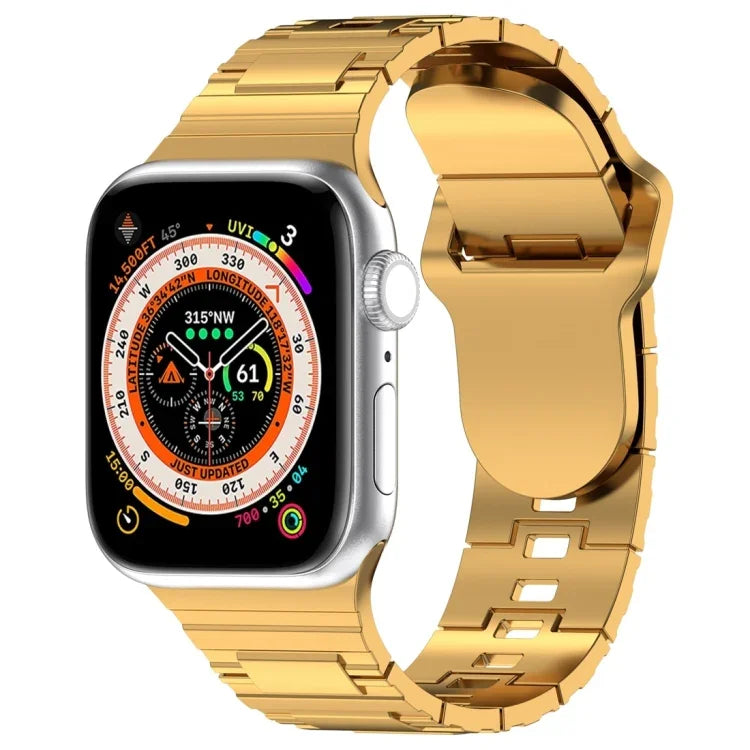 スクエアバックルアーマースタイルシリコンウォッチバンド、Apple Watch 9 45mm用、Apple Watch 9 41mm用