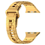 スクエアバックルアーマースタイルシリコンウォッチバンド、Apple Watch 9 45mm用、Apple Watch 9 41mm用