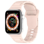 スクエアバックルアーマースタイルシリコンウォッチバンド、Apple Watch 9 45mm用、Apple Watch 9 41mm用