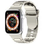 スクエアバックルアーマースタイルシリコンウォッチバンド、Apple Watch 9 45mm用、Apple Watch 9 41mm用
