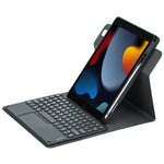 丸型ボタン360度回転可能Bluetoothキーボードレザーケース タッチパッド付き, iPad 第10世代 10.9 2022用, iPad Air 2022 / iPad Pro 11 2021用, iPad 10.2 2021 / Air 2019用