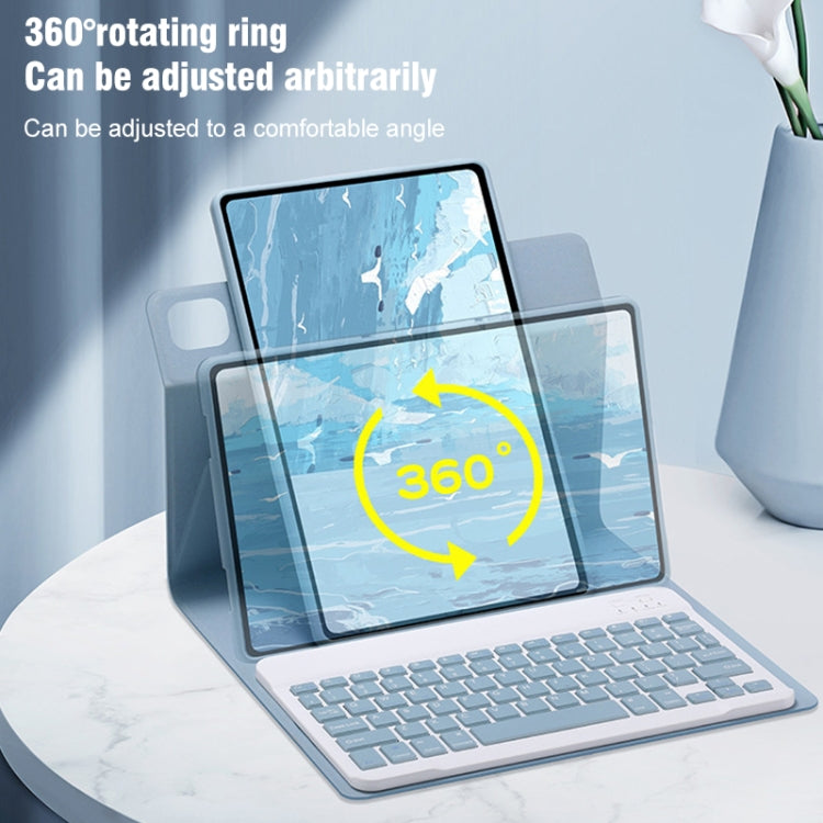丸型ボタン360度回転可能Bluetoothキーボードレザーケース タッチパッド付き, iPad 第10世代 10.9 2022用, iPad Air 2022 / iPad Pro 11 2021用, iPad 10.2 2021 / Air 2019用