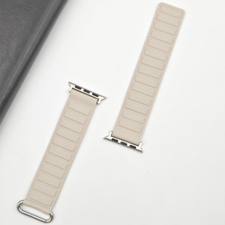 リバースバックル磁気シリコンウォッチバンド、Apple Watch Series 7 41mm用、Apple Watch Series 7 45mm用、Apple Watch SE 40mm用
