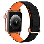 リバースバックル磁気シリコンウォッチバンド、Apple Watch Series 7 41mm用、Apple Watch Series 7 45mm用、Apple Watch SE 40mm用