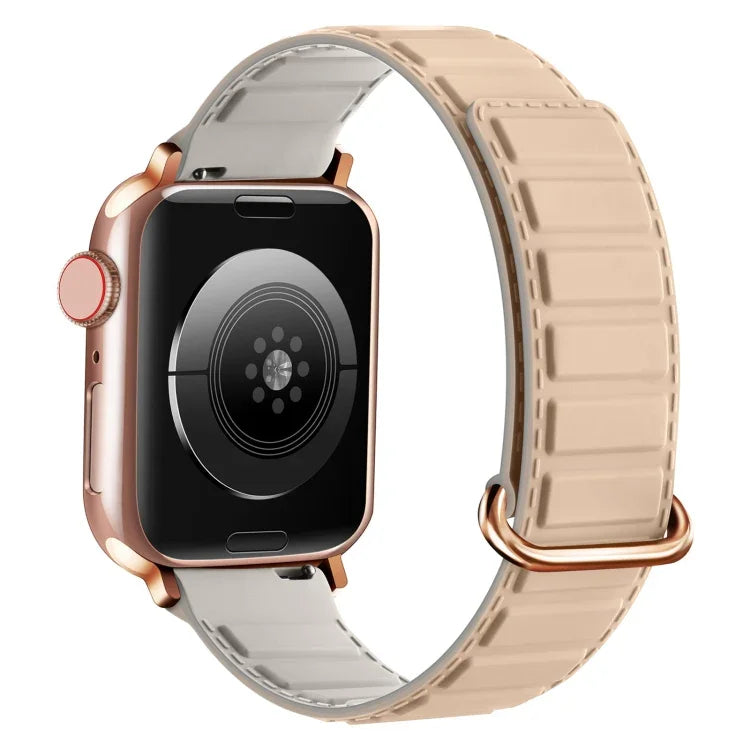リバースバックルマグネットシリコンウォッチバンド、Apple Watch 38mm用