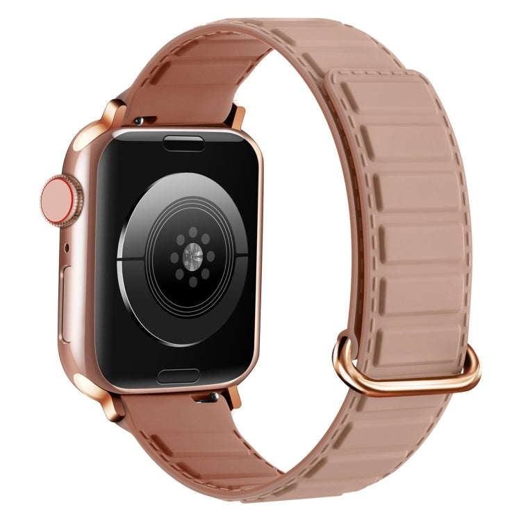 リバースバックル磁気シリコンウォッチバンド、Apple Watch SE 2023 40mm用、Apple Watch Ultra 2 49mm用、Apple Watch Series 9 45mm用