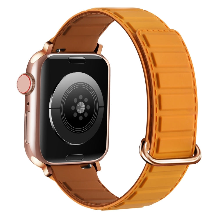 リバースバックル磁気シリコンウォッチバンド、Apple Watch Series 10 46mm用、Apple Watch Series 10 42mm用、Apple Watch SE 2023 44mm用