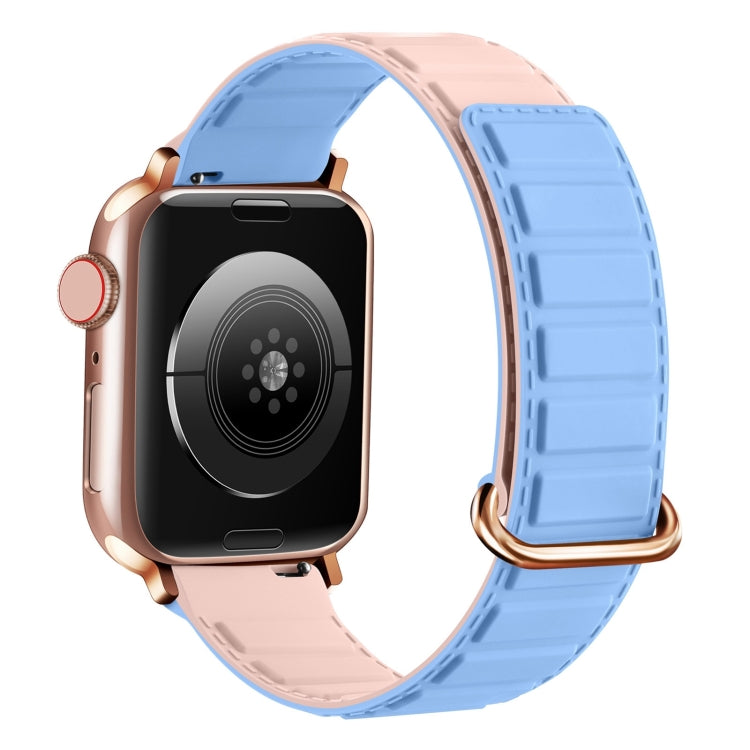 リバースバックル磁気シリコンウォッチバンド、Apple Watch Series 10 46mm用、Apple Watch Series 10 42mm用、Apple Watch SE 2023 44mm用