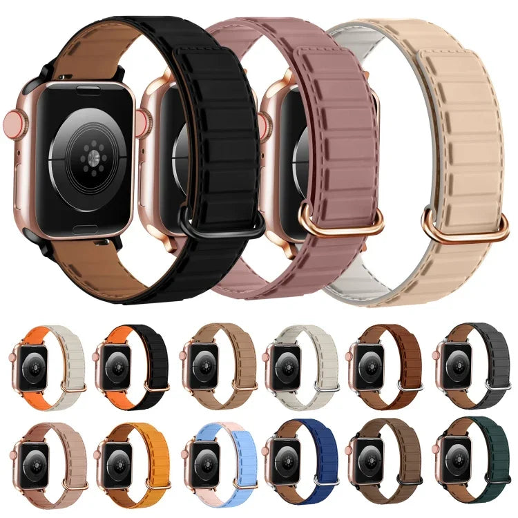リバースバックルマグネットシリコンウォッチバンド、Apple Watch 38mm用