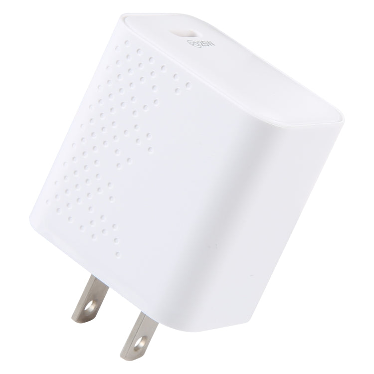 LZ-105PD 25W USB-C / Type-C ポート ドットパターン トラベルチャージャー、USプラグ、EUプラグ