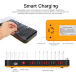 WLX-815P 180W 15ポートUSB急速充電ドック スマートチャージャー ホルダー付き、180W 米国プラグ、180W EUプラグ、180W UKプラグ、180W AUプラグ