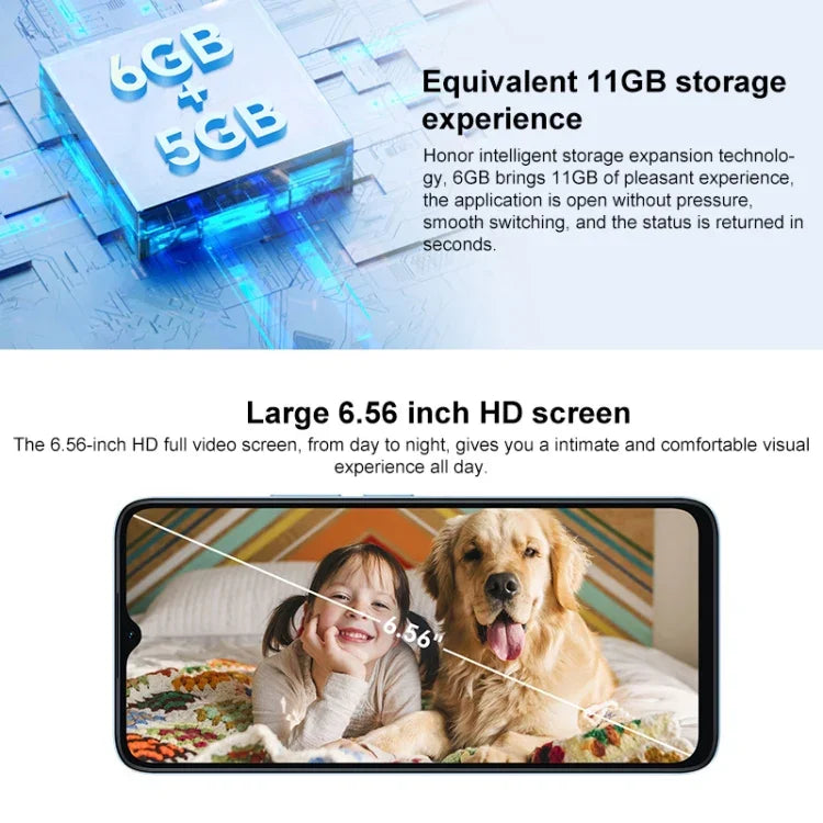 Honor Play 40C 5G、6.56インチ MagicOS 7.1 Snapdragon 480 Plus オクタコア 最大2.2GHz、ネットワーク：5G、Google Play非対応、6GB+128GB