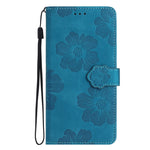 Flower Embossing Pattern Leather Phone Case, For iPhone 13 Pro, For iPhone 13