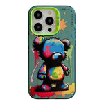 動物柄油絵シリーズ PC＋TPUスマホケース、iPhone 16 Pro Max用