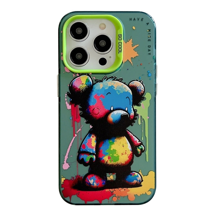 動物柄油絵シリーズ PC＋TPUスマホケース、iPhone 16 Pro Max用