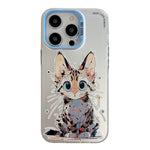 動物柄油絵シリーズ PC＋TPUスマホケース、iPhone 16 Pro Max用