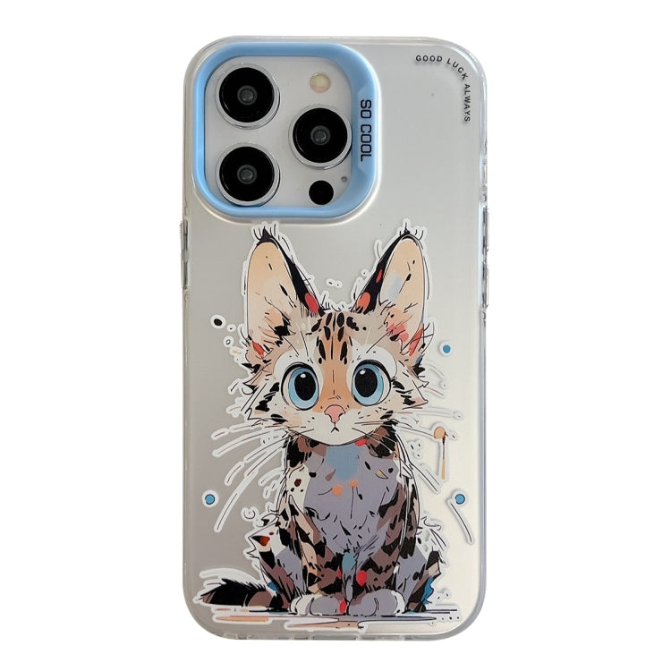 動物柄油絵シリーズ PC＋TPUスマホケース、iPhone 16 Pro Max用