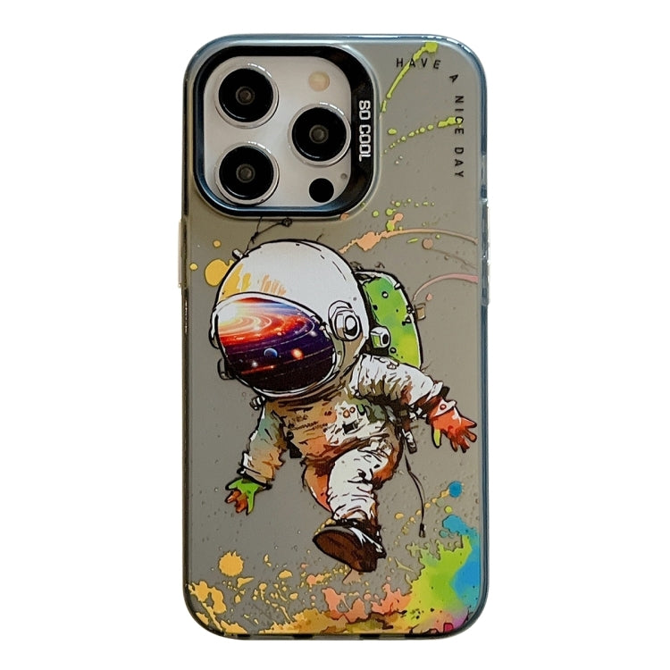 動物柄油絵シリーズ PC + TPUスマホケース、iPhone 16 Pro用