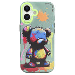 動物柄油絵シリーズ PC＋TPUスマホケース、iPhone 17用