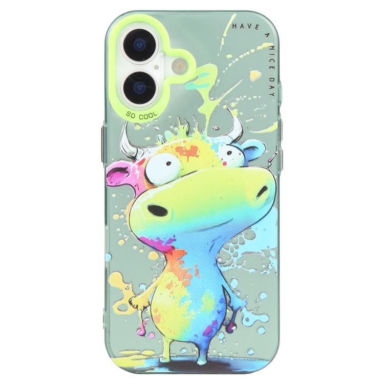 動物柄油絵シリーズ PC＋TPUスマホケース、iPhone 17用