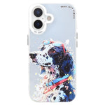 動物柄油絵シリーズ PC＋TPUスマホケース、iPhone 17用