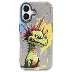 動物柄油絵シリーズ PC＋TPUスマホケース、iPhone 17用