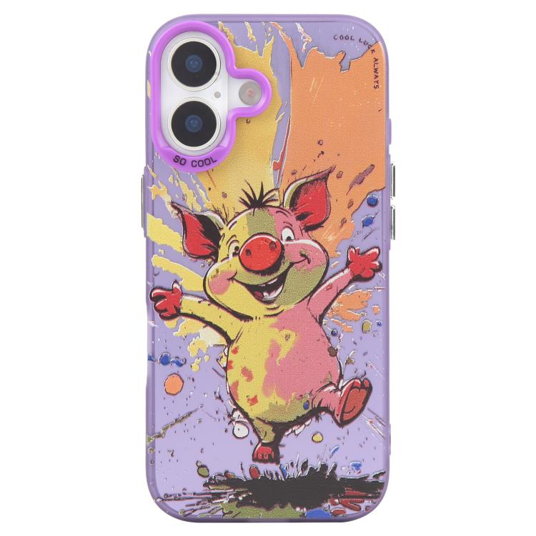 動物柄油絵シリーズ PC＋TPUスマホケース、iPhone Air用