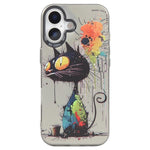 動物柄油絵シリーズ PC＋TPUスマホケース、iPhone Air用