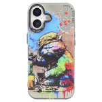 動物柄油絵シリーズ PC＋TPUスマホケース、iPhone Air用