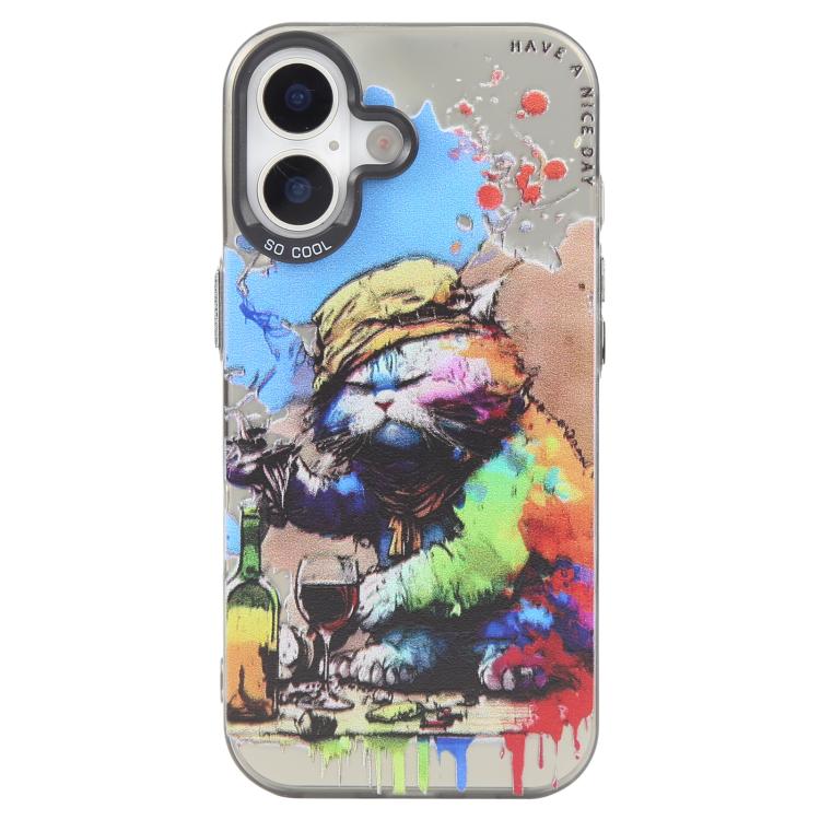 動物柄油絵シリーズ PC＋TPUスマホケース、iPhone Air用