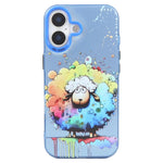 動物柄油絵シリーズ PC＋TPUスマホケース、iPhone 17用