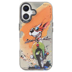 動物柄油絵シリーズ PC＋TPUスマホケース、iPhone Air用