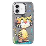 動物柄油絵シリーズ PC＋TPUスマホケース、iPhone Air用