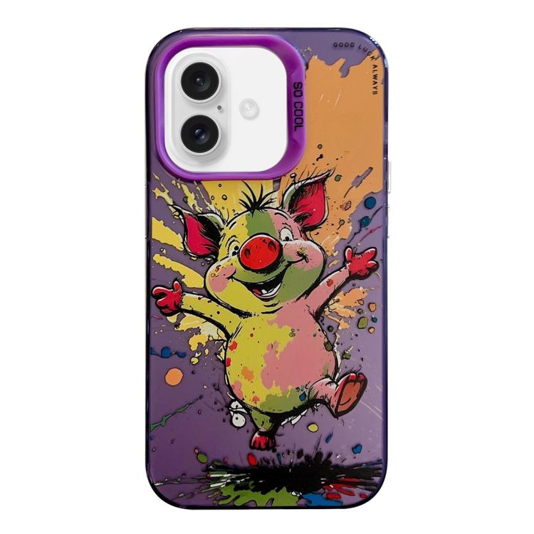動物柄油絵シリーズ PC＋TPUスマホケース、iPhone Air用