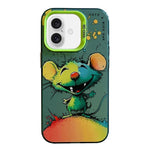 動物柄油絵シリーズ PC＋TPUスマホケース、iPhone Air用