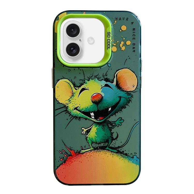 動物柄油絵シリーズ PC＋TPUスマホケース、iPhone Air用