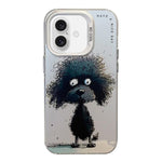 動物柄油絵シリーズ PC＋TPUスマホケース、iPhone 16 Pro Max用