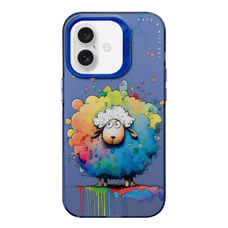 動物柄油絵シリーズ PC＋TPUスマホケース、iPhone Air用