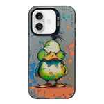動物柄油絵シリーズ PC＋TPUスマホケース、iPhone Air用