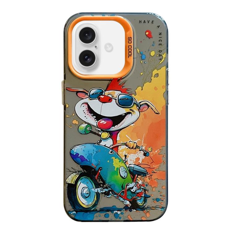 動物柄油絵シリーズ PC＋TPUスマホケース、iPhone Air用