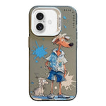 動物柄油絵シリーズ PC＋TPUスマホケース、iPhone Air用
