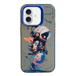 動物柄油絵シリーズ PC＋TPUスマホケース、iPhone 16 Pro Max用