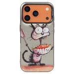 動物柄油絵シリーズ PC＋TPUスマホケース、iPhone 17用