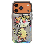 動物柄油絵シリーズ PC＋TPUスマホケース、iPhone 17用