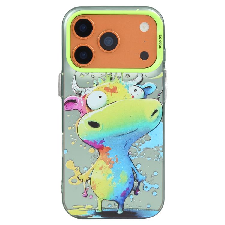 動物柄油絵シリーズ PC＋TPUスマホケース、iPhone 17 Pro用